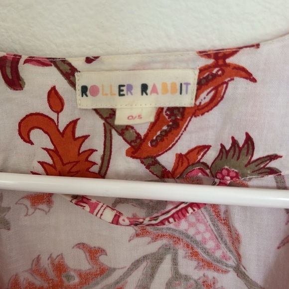 Roller Rabbit Amanda Robe in Orange motif EUC - Picture 7 of 10